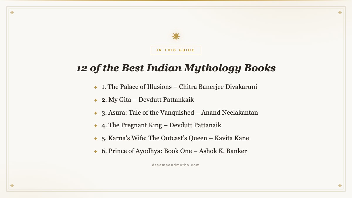 At a glance — 12 of the Best Indian Mythology Books