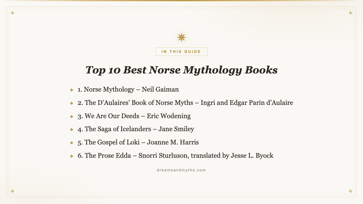 At a glance — Top 10 Best Norse Mythology Books