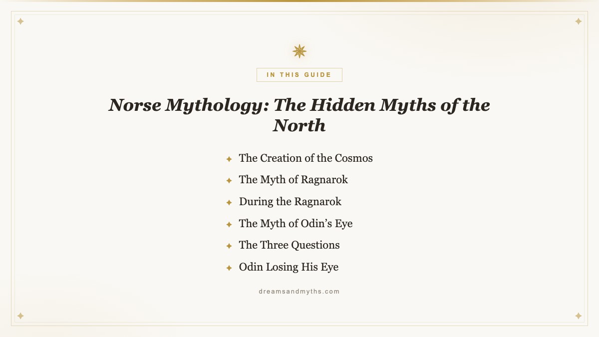 At a glance — Norse Mythology: The Hidden Myths of the North