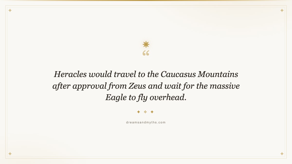 Pull quote from Caucasian Eagle: The Mythical Creature From Greek Mythology