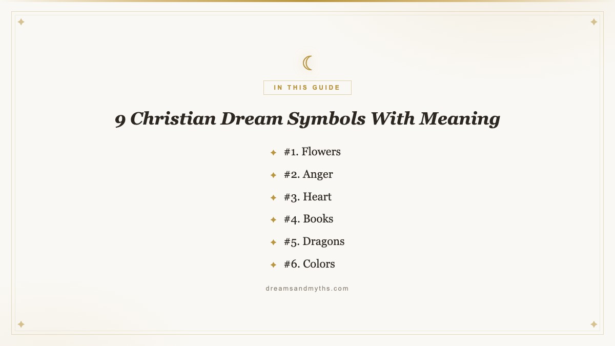 At a glance — 9 Christian Dream Symbols With Meaning