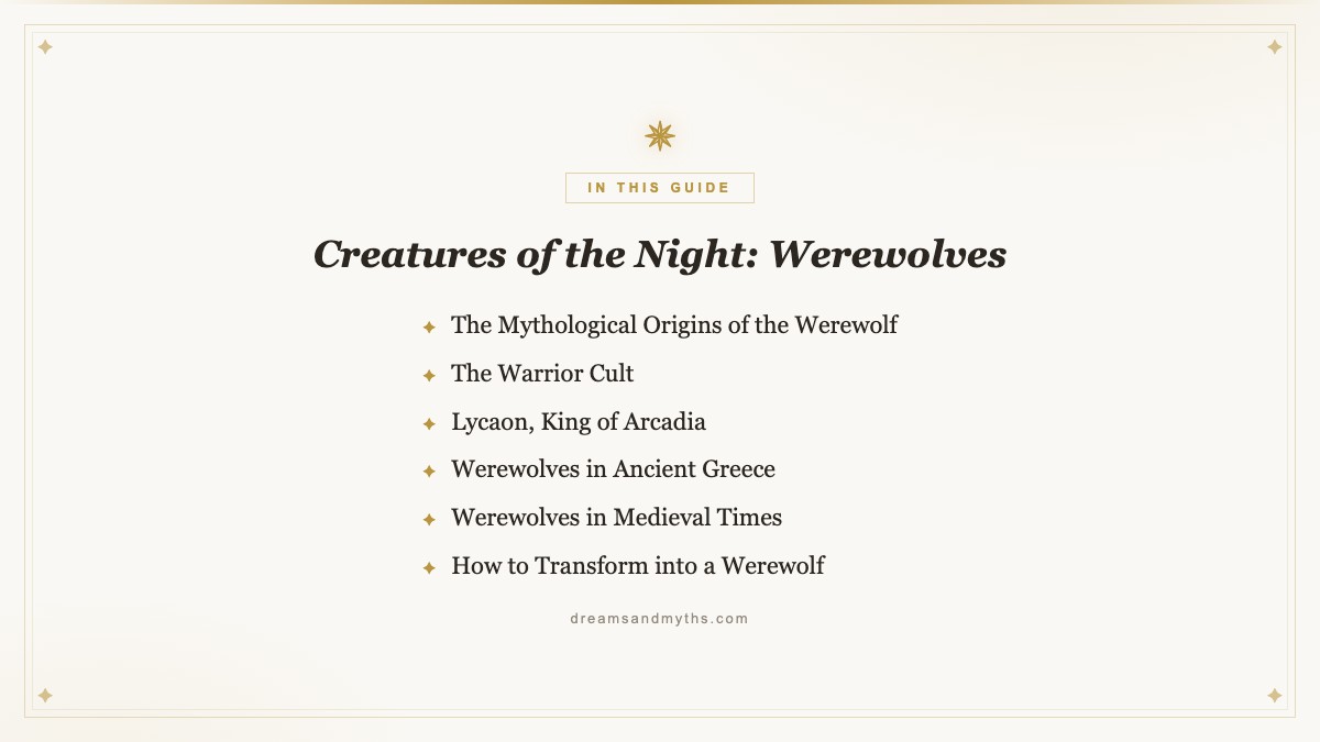 At a glance — Creatures of the Night: Werewolves