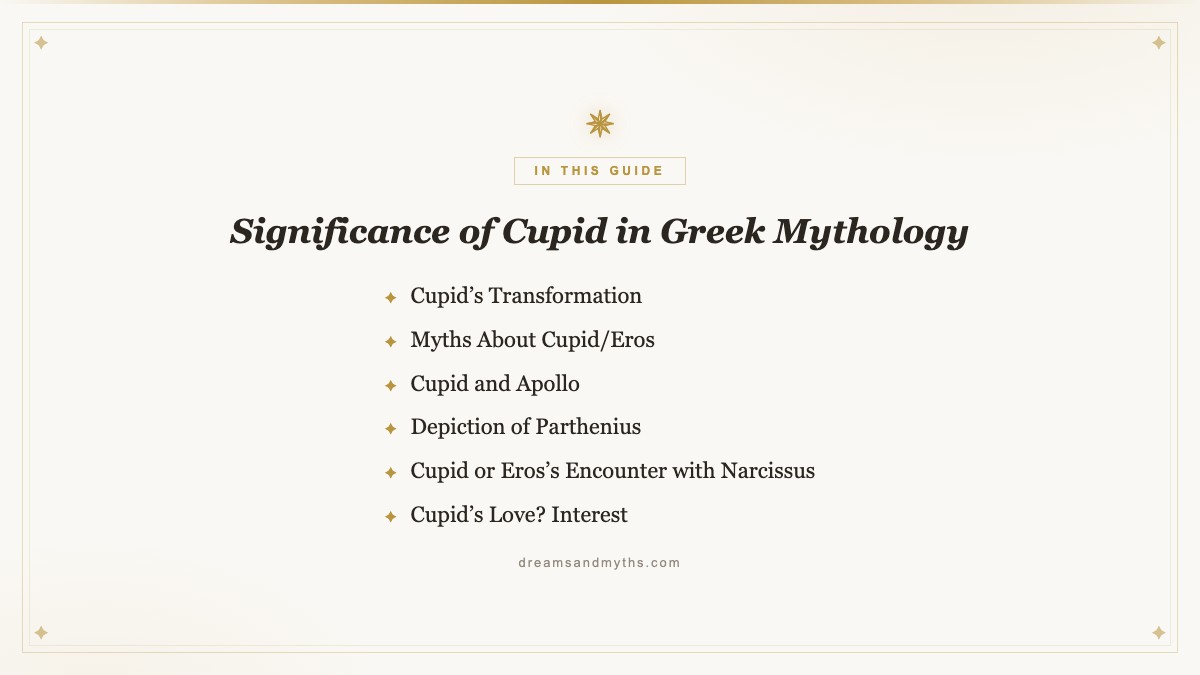 At a glance — Significance of Cupid in Greek Mythology