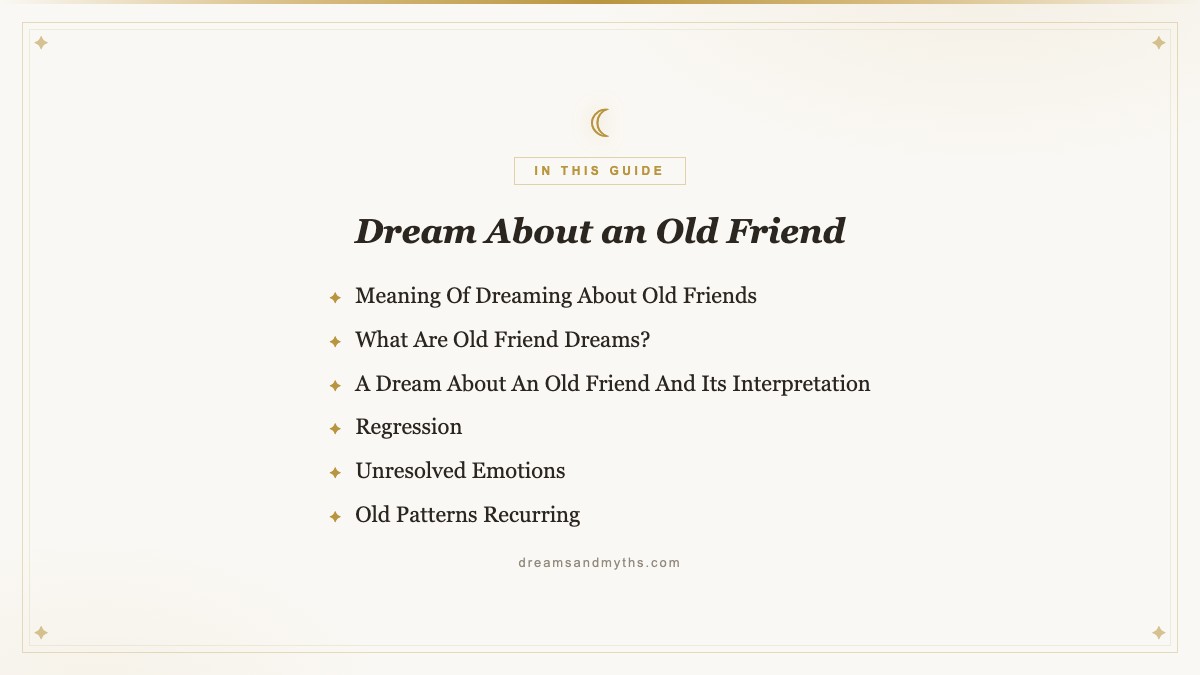 At a glance — Dream About an Old Friend