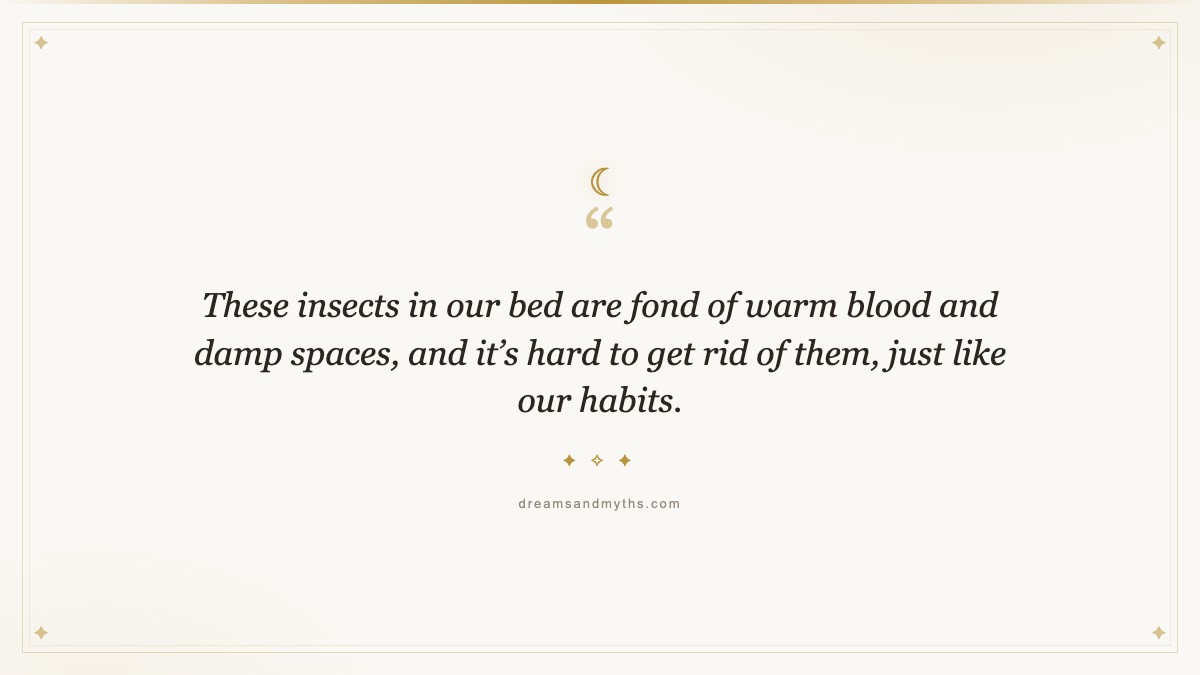 Pull quote from Dream About Bed Bugs: Meaning And Interpretation