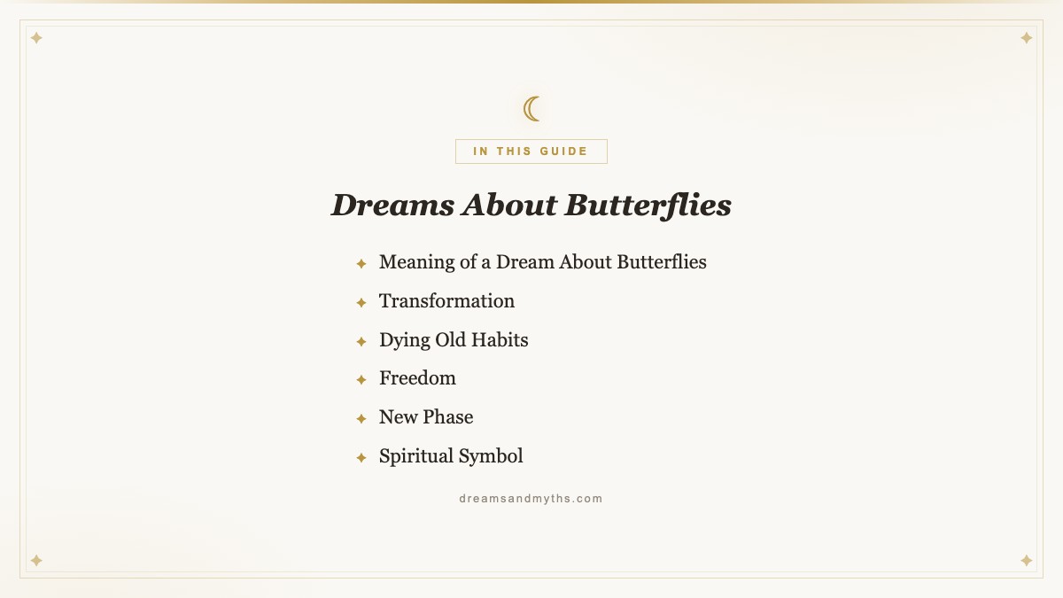 At a glance — Dreams About Butterflies