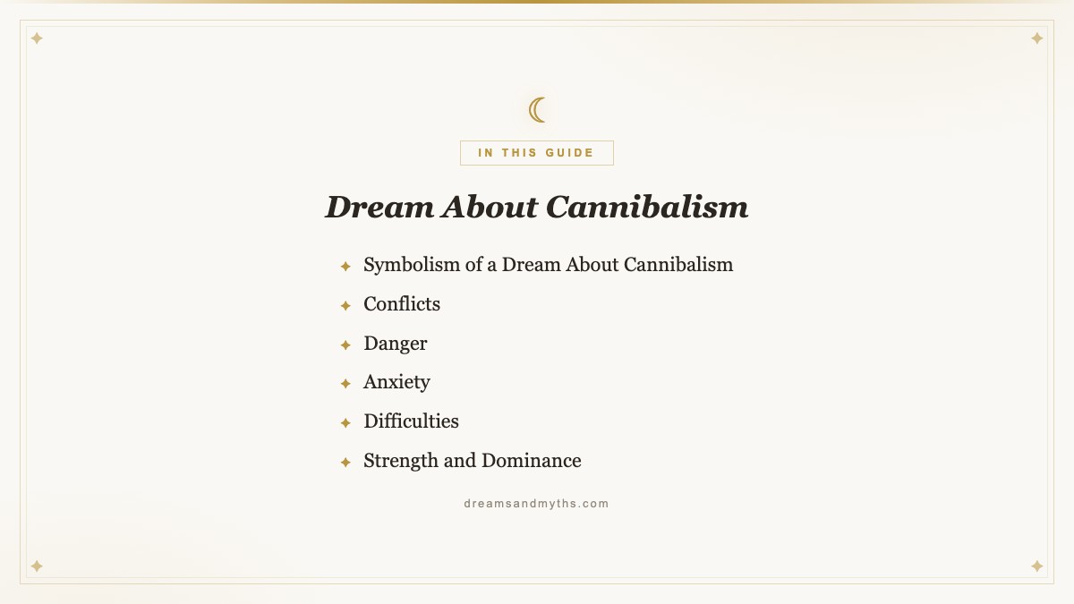 At a glance — Dream About Cannibalism