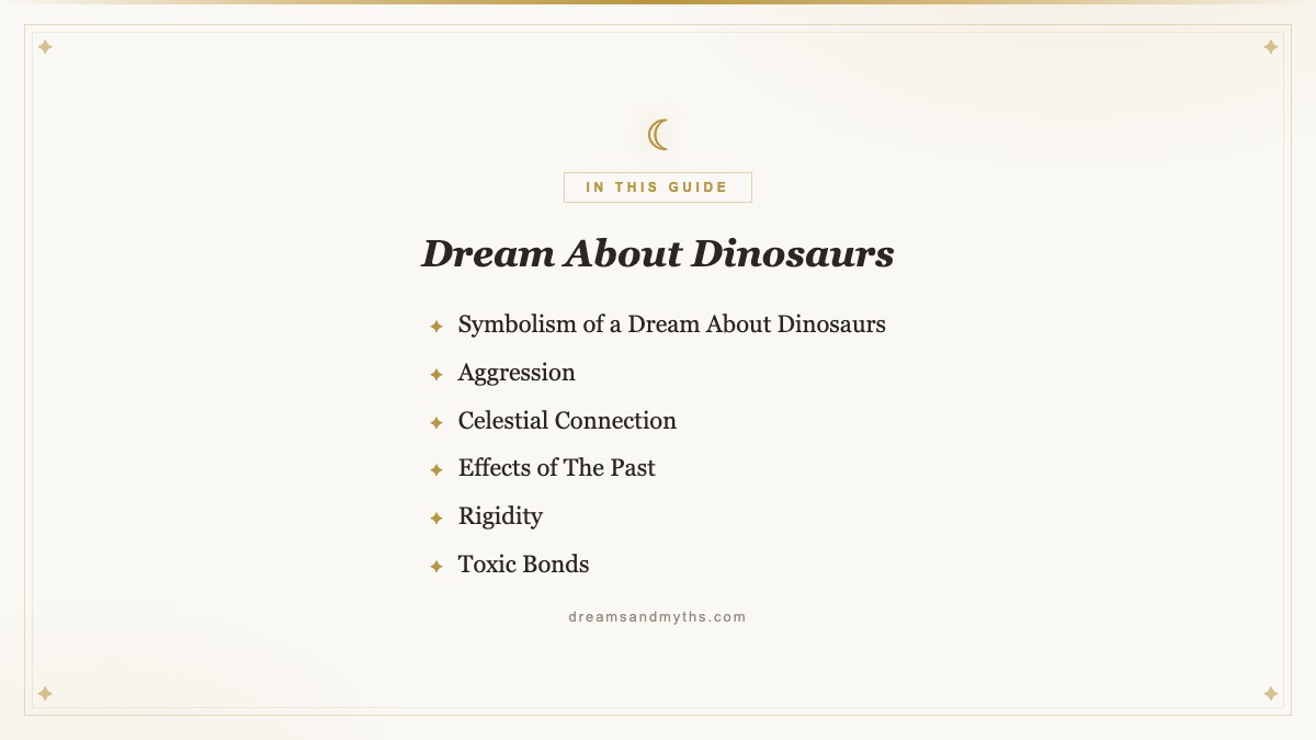 At a glance — Dream About Dinosaurs