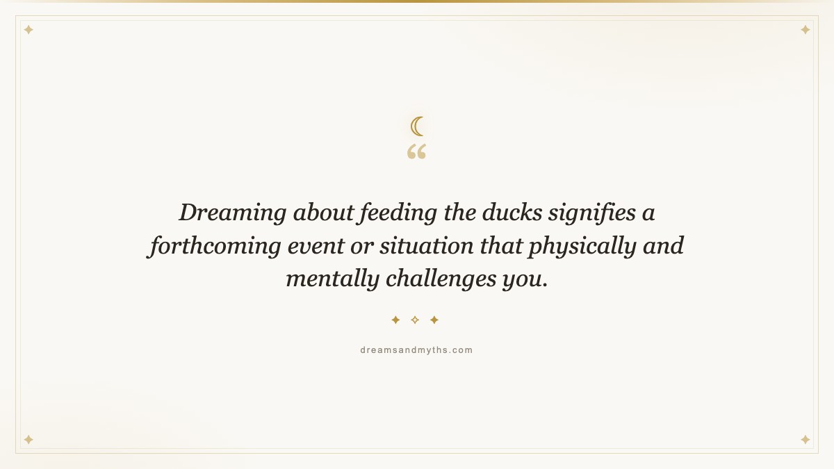 Pull quote from Dreams About Ducks: Symbolism and Interpretation