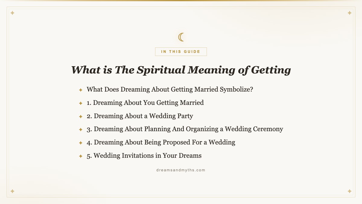At a glance — What is The Spiritual Meaning of Getting