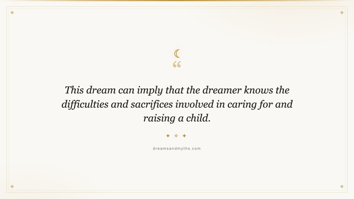 Pull quote from Dream About Having a Baby Girl