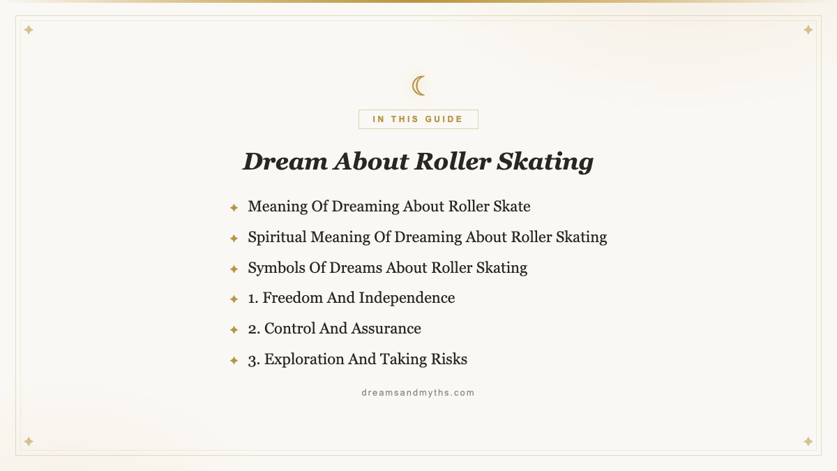 At a glance — Dream About Roller Skating