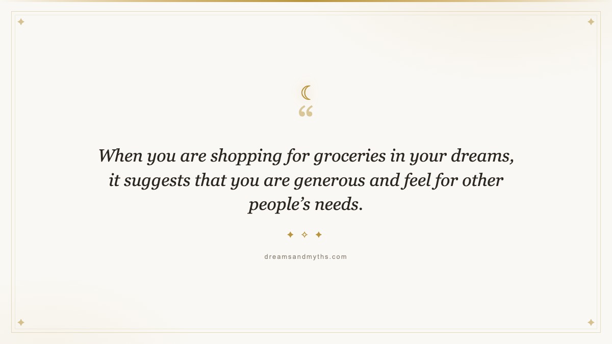 Pull quote from Dream About Shopping: Meaning And Interpretation