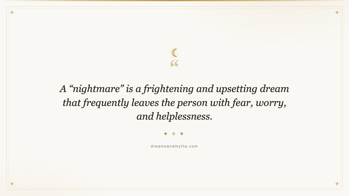 Pull quote from Dream About Someone Breaking Into My House
