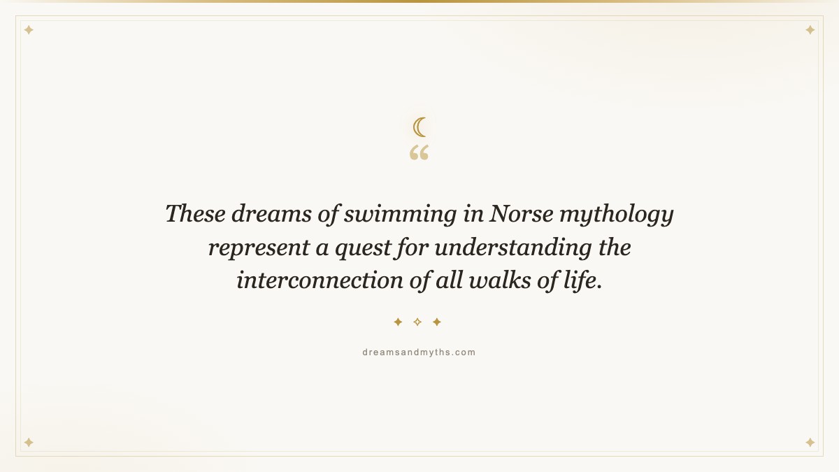 Pull quote from Dream About Swimming: Meaning And Interpretation