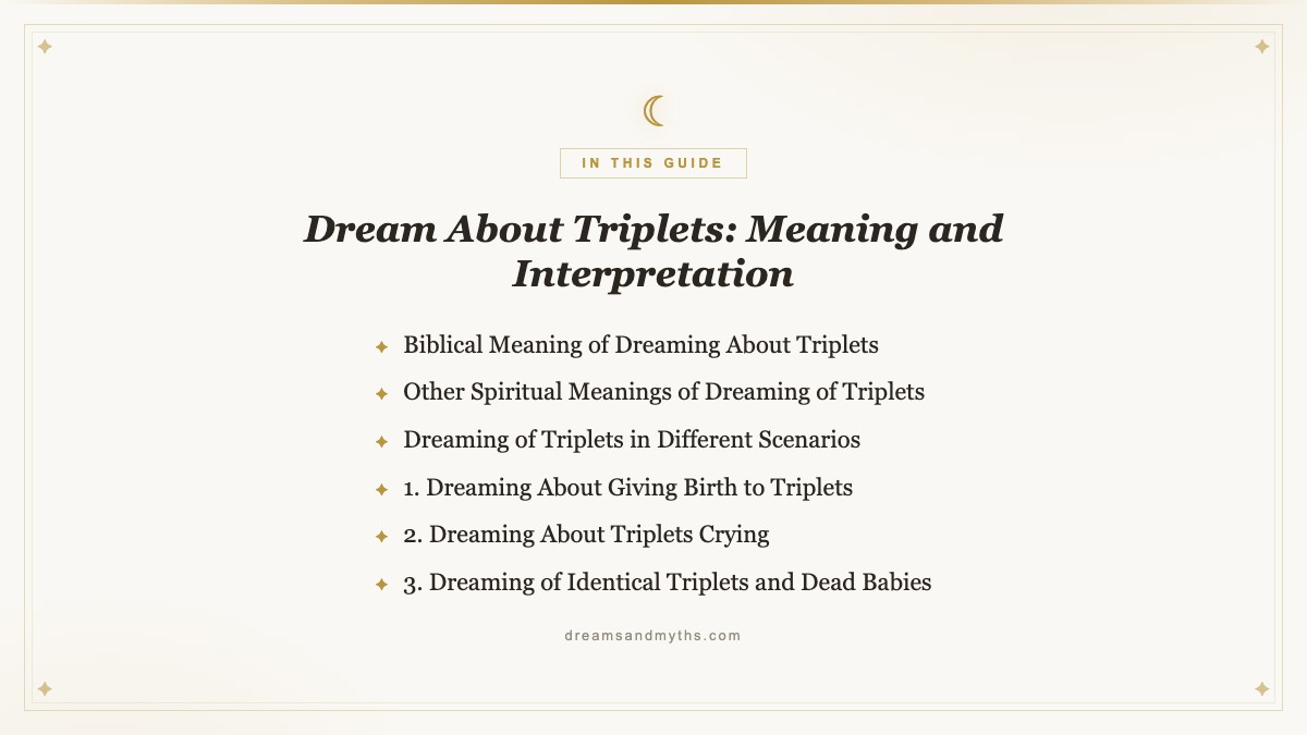 At a glance — Dream About Triplets: Meaning and Interpretation