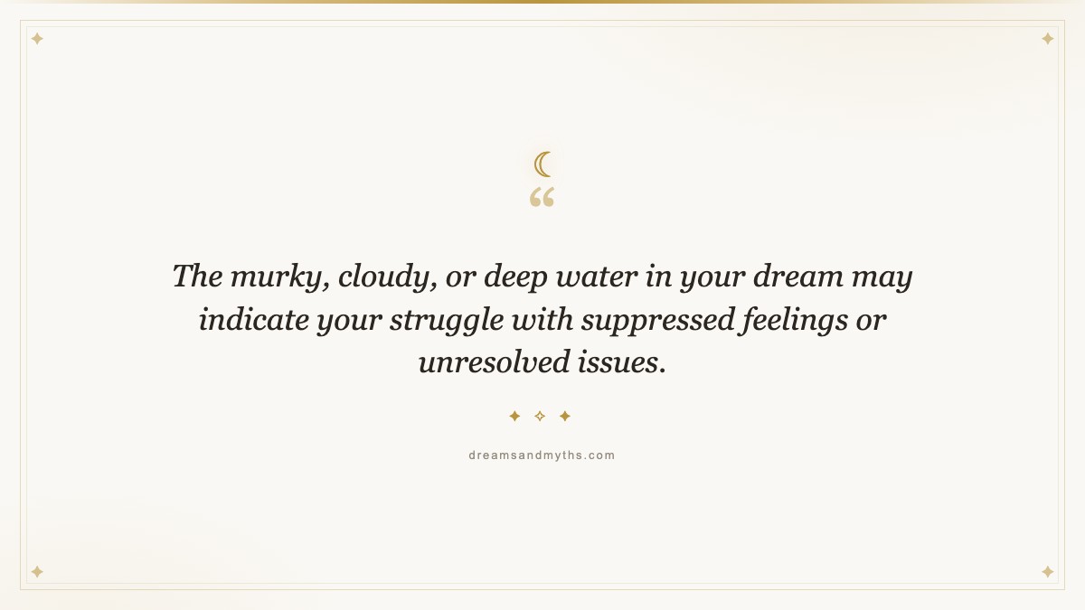Pull quote from Dream About Walking On Water
