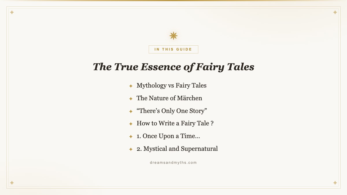 At a glance — The True Essence of Fairy Tales