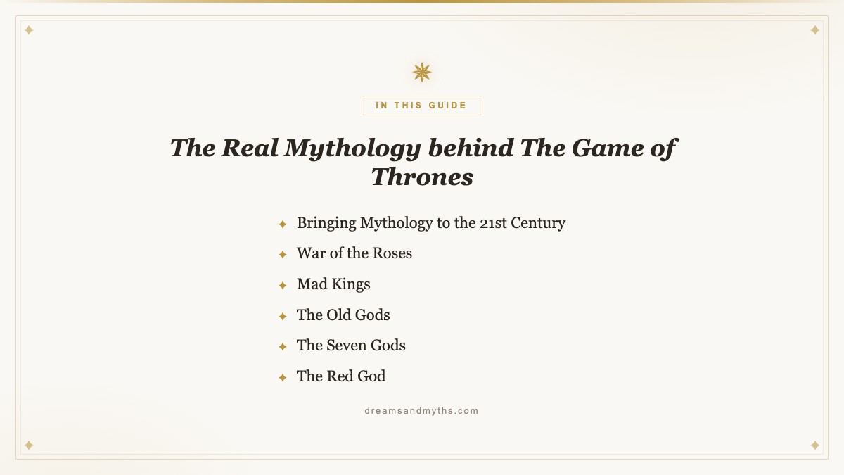 At a glance — The Real Mythology behind The Game of Thrones