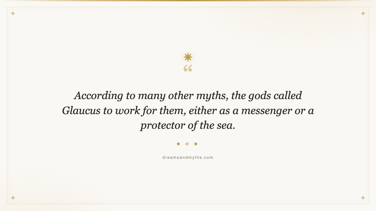 Pull quote from Glaucus: A Fisherman From Greek Mythology