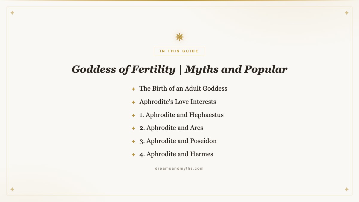 At a glance — Goddess of Fertility | Myths and Popular