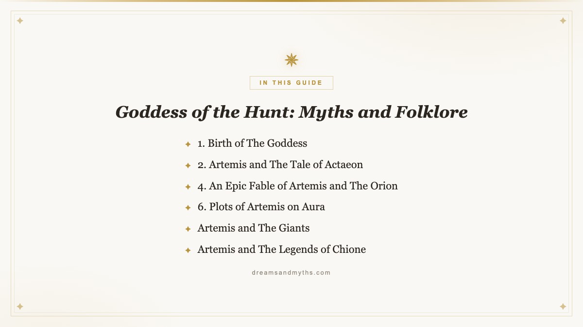 At a glance — Goddess of the Hunt: Myths and Folklore