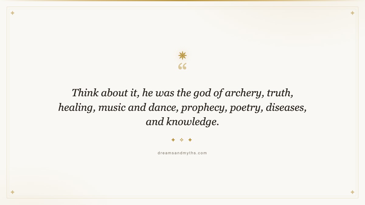 Pull quote from Who is the Greek God of Light?