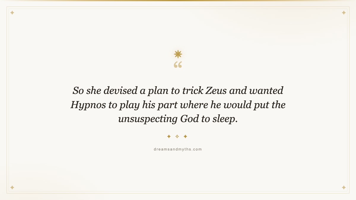 Pull quote from Hypnos, the Greek God of Sleep