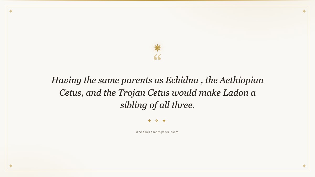 Pull quote from Ladon: The Guardian of the Golden Apples From Greek Mythology