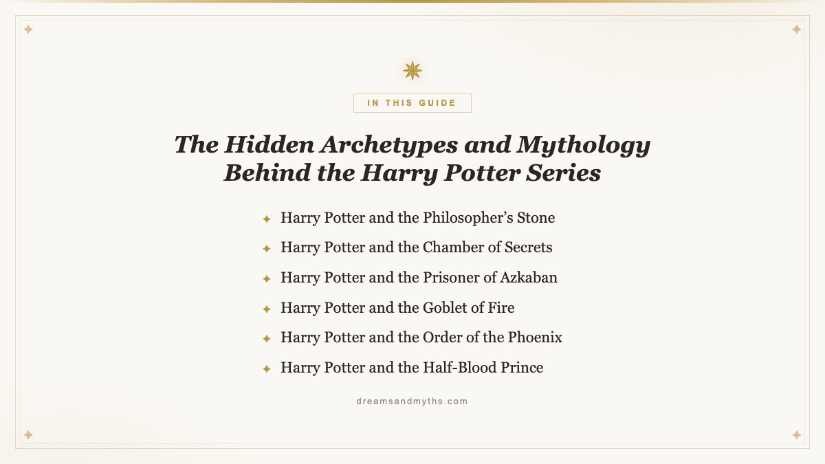 At a glance — The Hidden Archetypes and Mythology Behind the Harry Potter Series