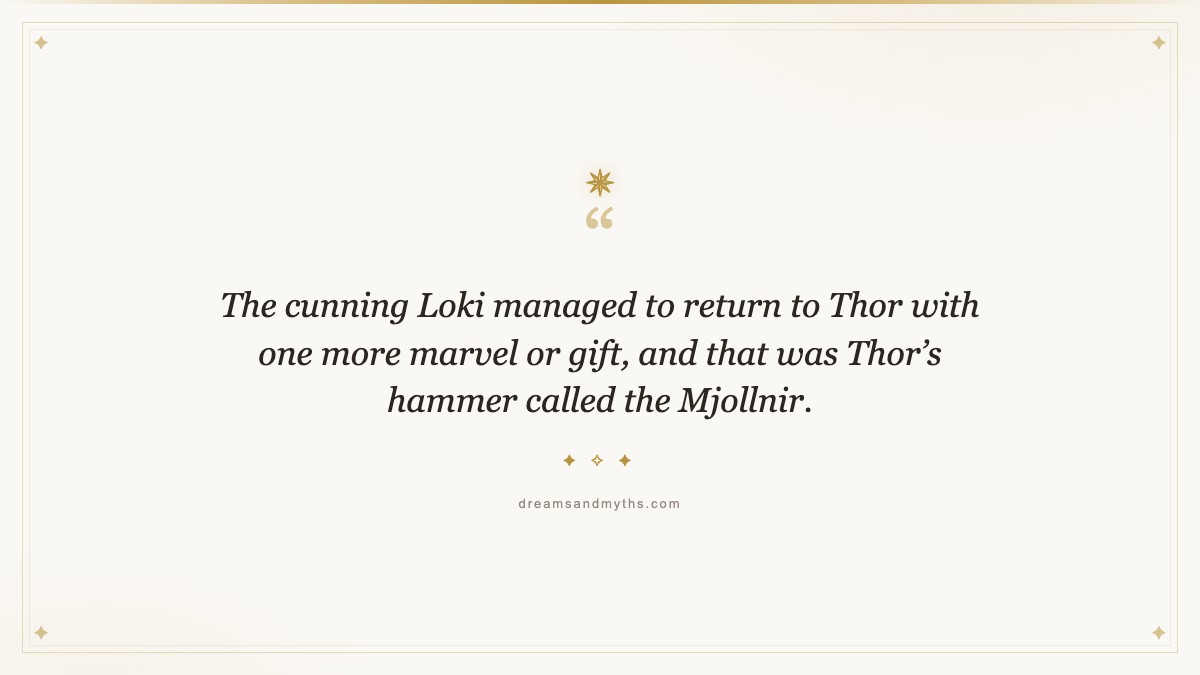Pull quote from Loki: The God of Mischief & Tricks From Norse