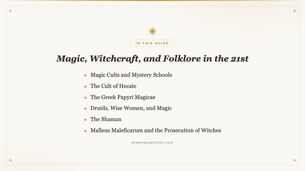 At a glance — Magic, Witchcraft, and Folklore in the 21st