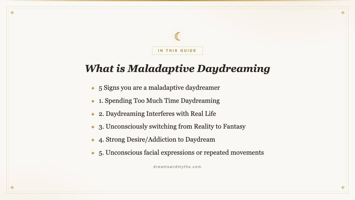 At a glance — What is Maladaptive Daydreaming