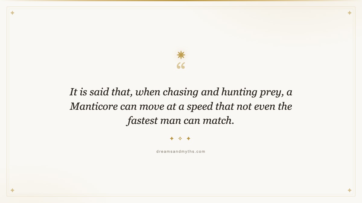 Pull quote from Manticore: A Man-Eating Persian Monster From Greek Mythology