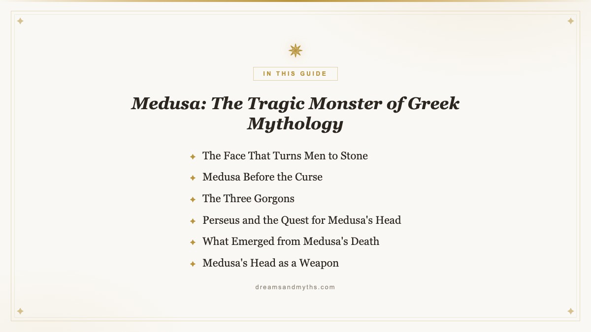At a glance — Medusa: The Tragic Monster of Greek Mythology