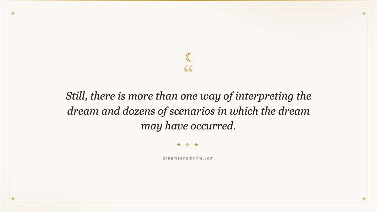 Pull quote from Monkey Dream Meaning and Interpretation