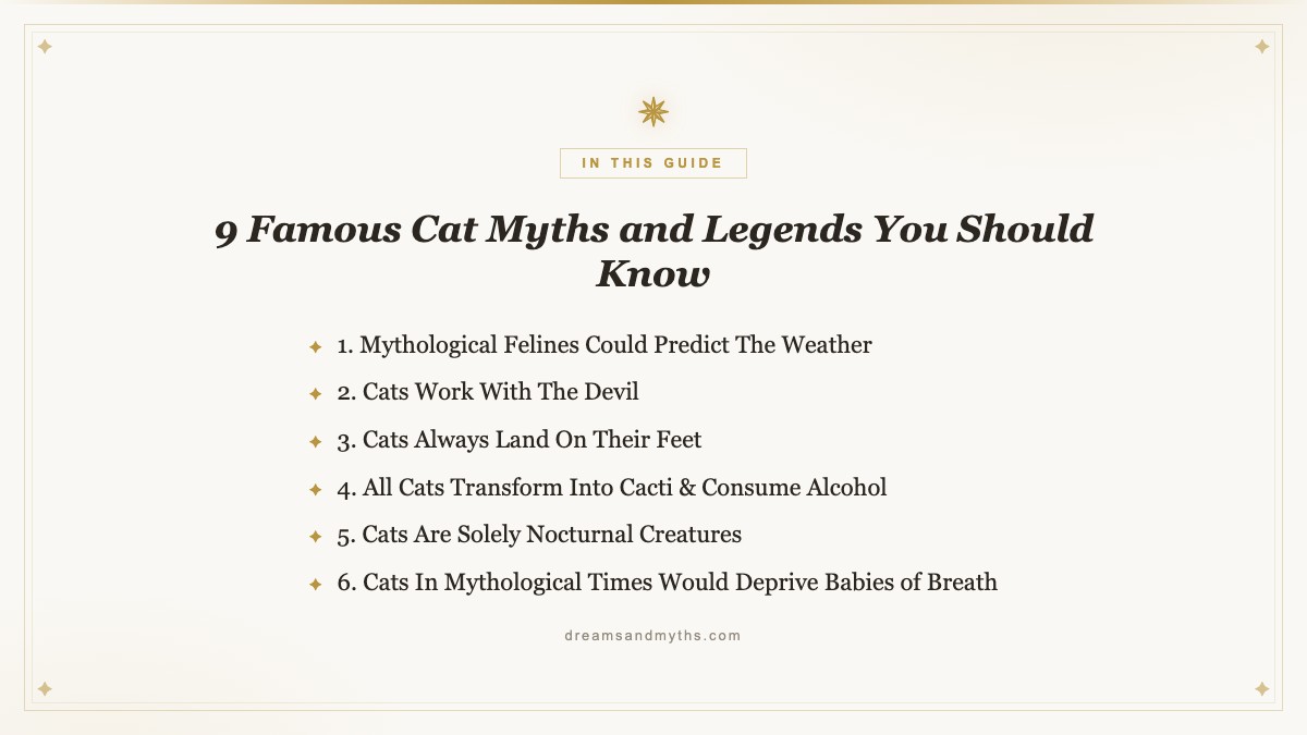 At a glance — 9 Famous Cat Myths and Legends You Should Know