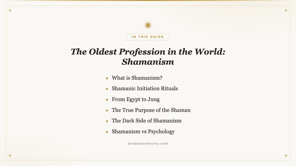 At a glance — The Oldest Profession in the World: Shamanism