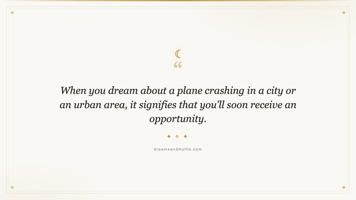 Pull quote from What does it Mean to Dream About Plane Crash?