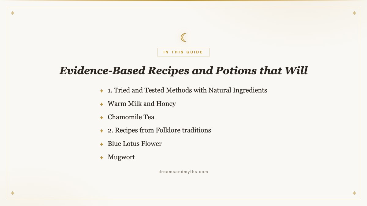 At a glance — Evidence-Based Recipes and Potions that Will
