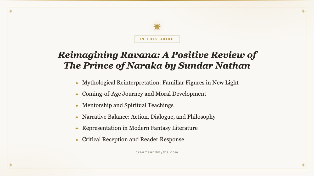 At a glance — Reimagining Ravana: A Positive Review of The Prince of Naraka by Sundar Nathan