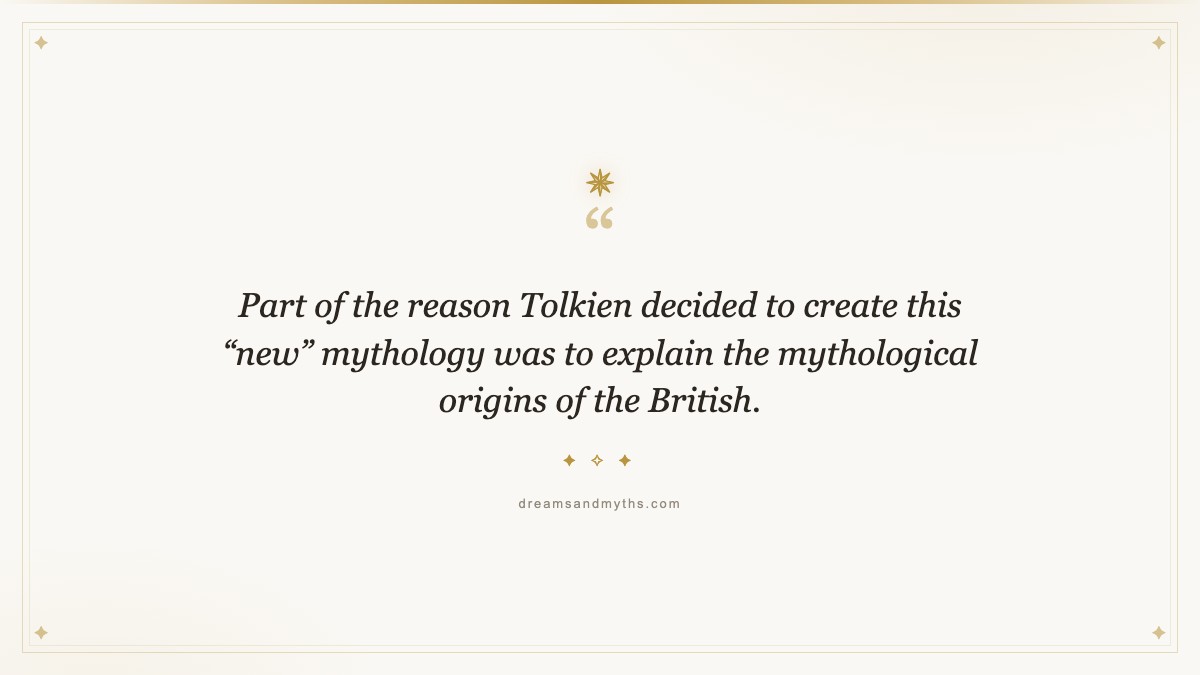 Pull quote from Silmarillion: The Myths of Lord of the Rings