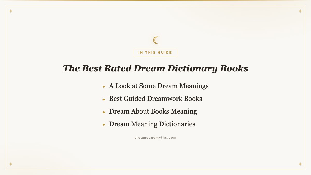 At a glance — The Best Rated Dream Dictionary Books