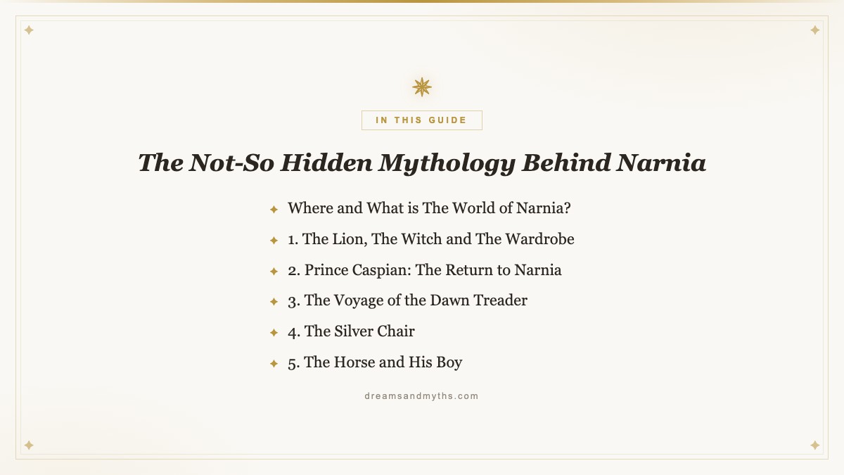 At a glance — The Not-So Hidden Mythology Behind Narnia