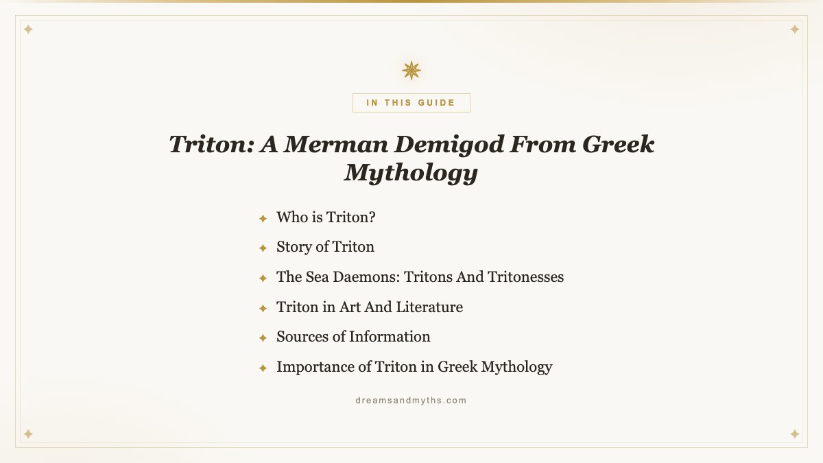 At a glance — Triton: A Merman Demigod From Greek Mythology