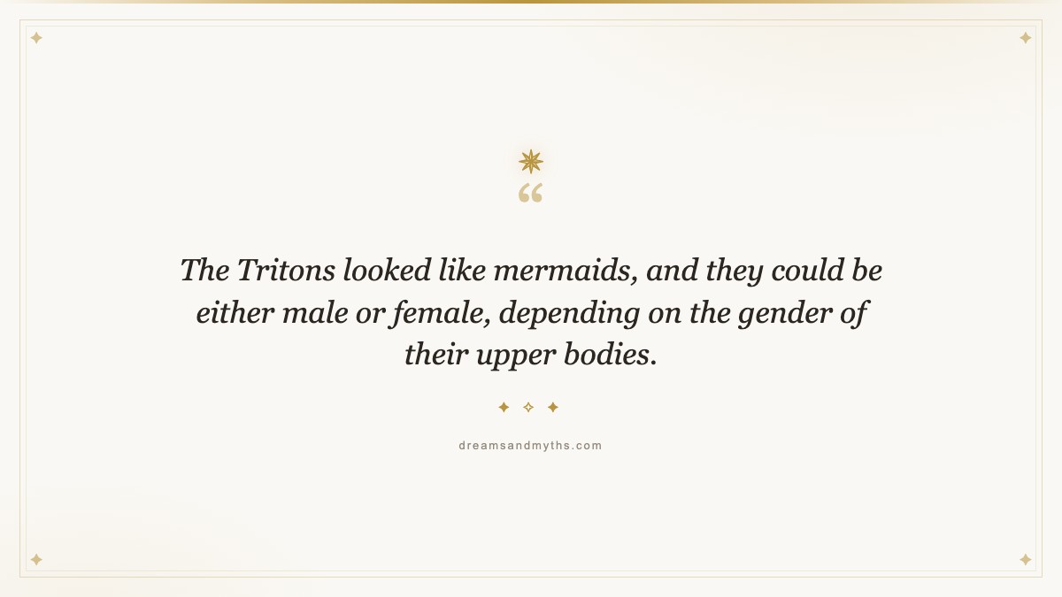 Pull quote from Triton: A Merman Demigod From Greek Mythology