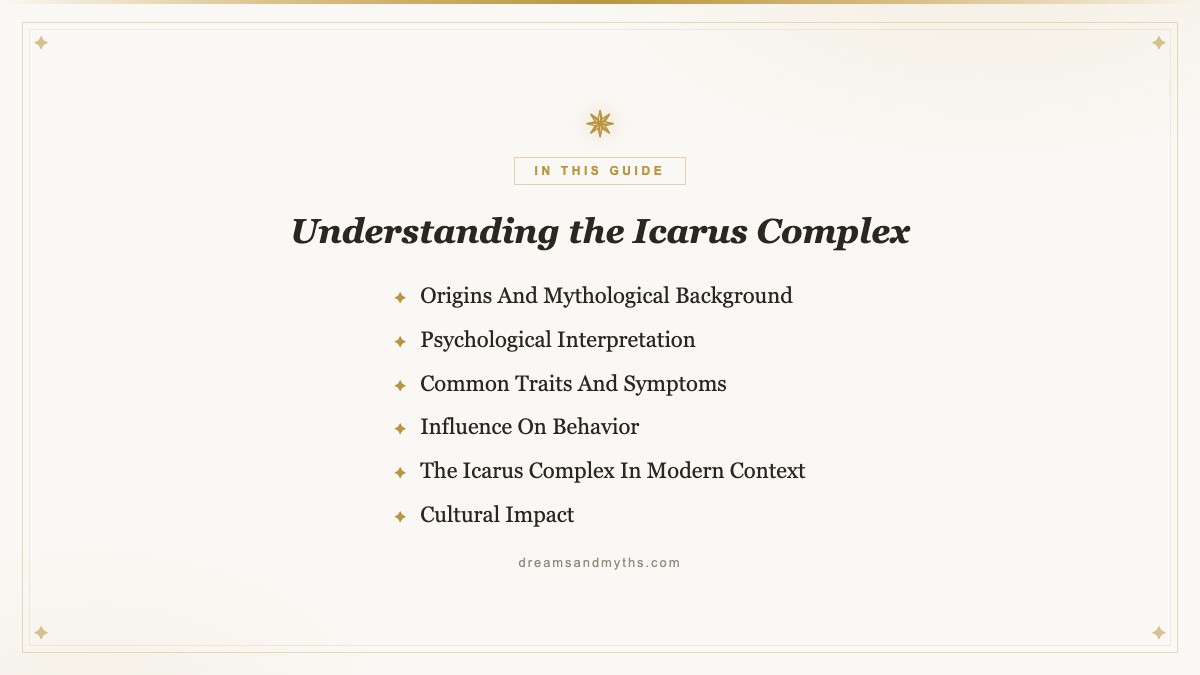 At a glance — Understanding the Icarus Complex