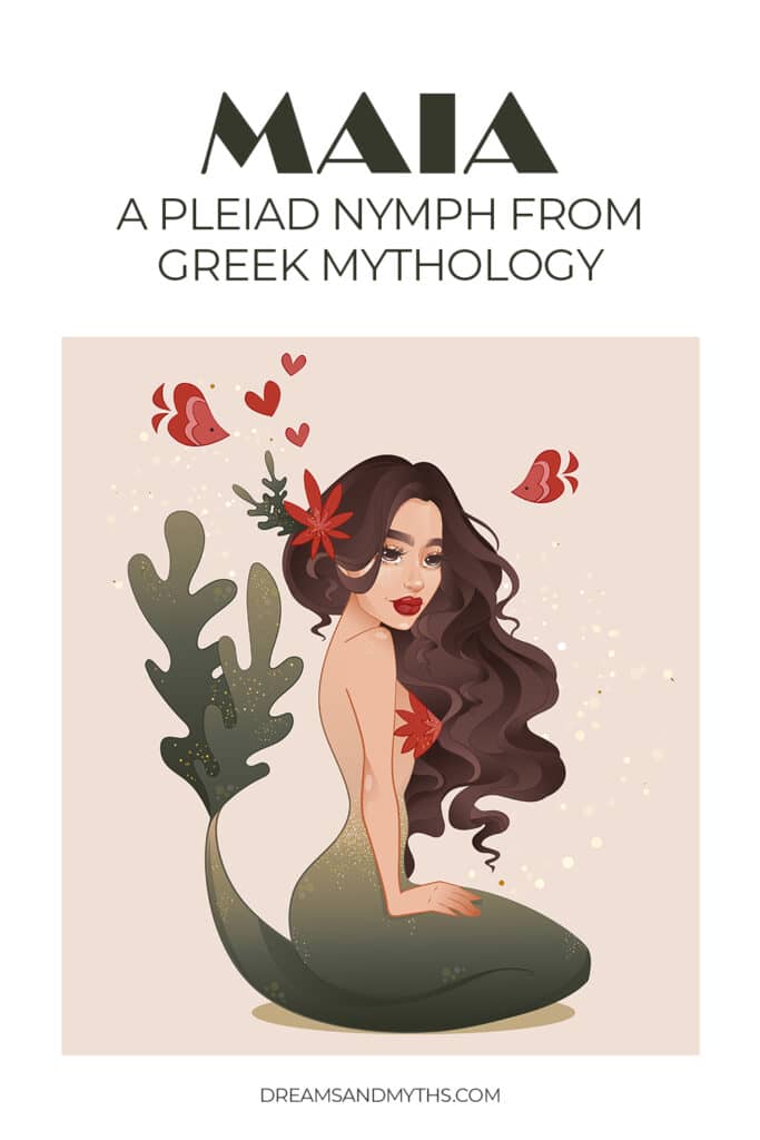 Maia A Pleiad Nymph From Greek Mythology